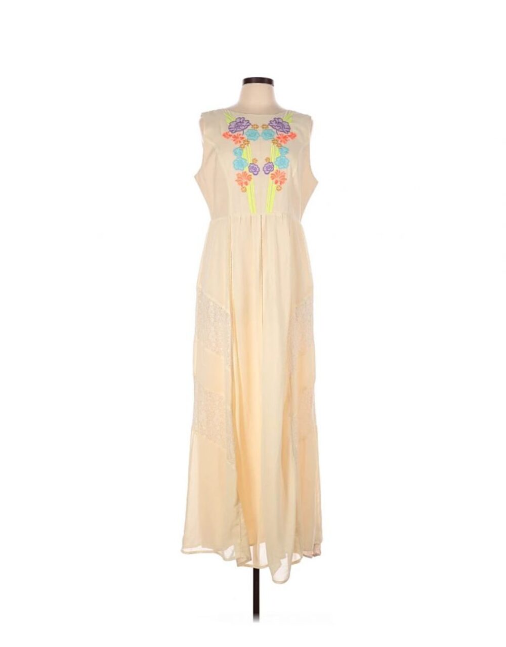 Champagne & Strawberry Maxi Dress